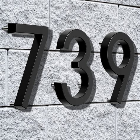 metal house numbers 6 inch|6 inch reflective house numbers.